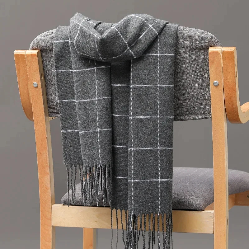 2024 New Winter Men Scarf Keep - Muffler Men Wool reseña y precio