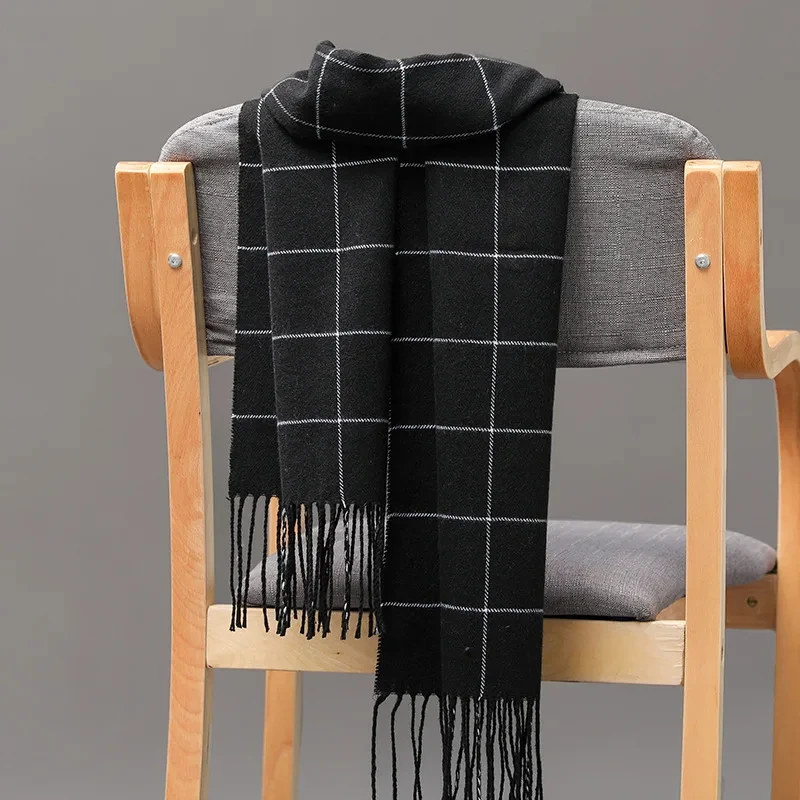 2024 New Winter Men Scarf Keep - Muffler Men Wool reseña y precio