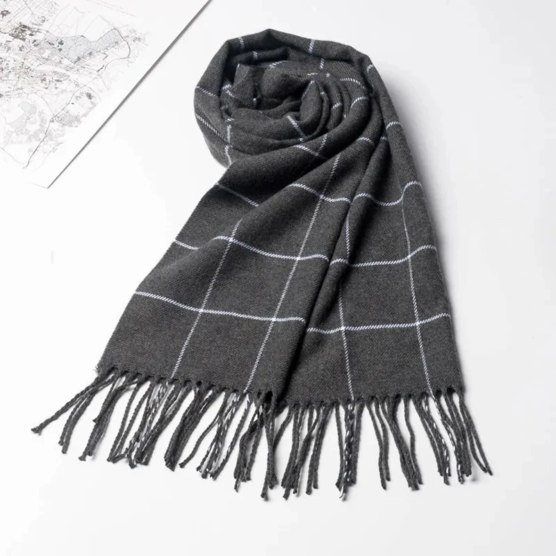 2024 New Winter Men Scarf Keep - Muffler Men Wool reseña y precio